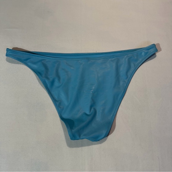 Aerie Blue Prism Holographic Bikini Swim Suit Sz XL Mermaid Beach Vacation - Picture 2 of 5